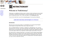 Desktop Screenshot of netdictionary.com